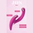 Розовый эргономичный вибратор для двойной стимуляции JOS JAVI - 22 см. - Розовый эргономичный вибратор для двойной стимуляции JOS JAVI - 22 см.
