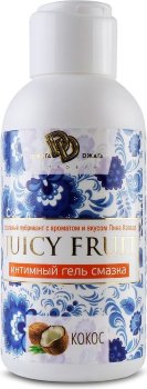 Интимный гель на водной основе JUICY FRUIT с ароматом кокоса - 100 мл.
