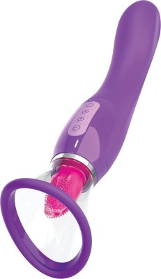 Фиолетовый вакуумный клиторальный стимулятор Her Ultimate Pleasure Длина: 25.4 см. Вакуумный клиторальный стимулятор с 10 режимами вибрации. Эргономичный дизайн и простота в использовании сделают его вашим фаворитом. Не требует батареек и заряжается с помощью магнитного USB (в комплекте). Страна: Китай. Материал: силикон. Батарейки: встроенный аккумулятор.