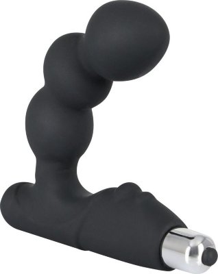 Стимулятор простаты с вибрацией Rebel Bead-shaped Prostate Stimulator Диаметр: 3.6 см. Анальный массажер простаты с мини-вибратором, выполнен из качественного безопасного силикона. Массажер мягкий, без запаха, с ребрышками для дополнительной стимуляции. Рабочая длина - 11 см. Страна: Германия. Материал: силикон. Батарейки: 2 шт., тип AAA.