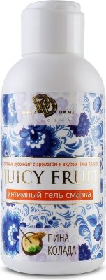 Интимный гель на водной основе JUICY FRUIT с ароматом пина колада - 100 мл. Интимный гель лубрикант «JUICY FRUIT» увлажняет, тонизирует, стимулирует и обостряет чувствительность интимных мест. Подходит обоим партнерам. Оберегает от раздражения. Универсальный гель на водной основе можно использовать для различных прелюдий. Если у вас возникли трудности на пути преодоления определенного барьера, а также во избежание неудобства и неприятных ощущений мы создали маленькую сладкую хитрость, интимный гель «JUICY FRUIT» Отлично подойдет для легкого массажа эрогенных зон. Натуральные вещества и экстракты, содержащиеся в геле помогут нормализовать кровообращение, снять усталость, улучшить эмоциональный фон и почувствовать бодрость и прилив сил. Идеально увлажняет кожу интимных зон, повышая комфортность интимных отношений. Страна: Россия. Объем: 100 мл.