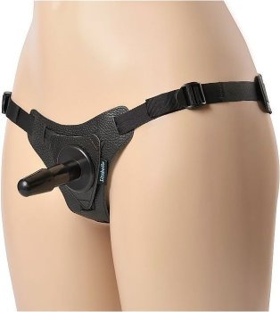 Чёрные трусики с плугом HARNESS Trapper - размер M-XL