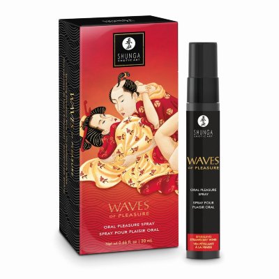 Оральный спрей Waves of Pleasure с ароматом клубники и шампанского - 20 мл. Shunga Waves of Pleasure – оральный спрей для незабываемых моментов. Погрузитесь в волну наслаждения с Waves of Pleasure, уникальным оральным спреем, который превращает каждое прикосновение губ в источник экстаза. Этот соблазнительный аксессуар создан для тех, кто хочет добавить немного магии в интимные моменты. Спрей стимулирует повышенное слюноотделение, делая ваши ласки невероятно чувственными и комфортными. Просто распылите его перед началом, и ваш рот станет идеальным инструментом для нежных поцелуев, игривого облизывания и возбуждающих касаний. Мгновенный эффект: Спрей начинает действовать через несколько секунд после нанесения, создавая ощущение кислинки и комфорта. Усиление естественных ощущений: Повышает слюноотделение, делая процесс более плавным и приятным для обоих партнеров. Идеально для интимных игр: Идеален для поцелуев, ласк языком и игривого исследования эрогенных зон. Water/Eau (Aqua), Glycerin USP/Glycérine USP, Citric Acid/Acide citrique, Potassium Citrate/Citrate de potassium, Flavor/Saveur (Aroma), Sodium Benzoate/Benzoate de sodium, Sucralose, Limonene, Vanillin. Страна: Канада. Объем: 20 мл.