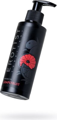 Массажное масло Erotist GRAPEFRUIT с ароматом грейпфрута - 150 мл. Съедобное масло для долгого страстного массажа любимого человека. Ухаживает за кожей и и благоухает соблазняющим горько-сладким ароматом. Вкус грейпфрута заставит целовать кожу партнера с нанесенным маслом снова и снова. глицерин, пропиленгликоль, вода очищенная, ароматизатор пищевой, метилпарабен, этилпарабен, CI 19140, CI 16255, CI 14720. Страна: Россия. Объем: 150 мл.