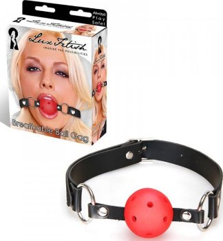 Кляп-шарик на ремне с возможностью дышать