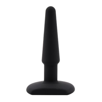 Черная анальная втулка Silicone Butt Plug 4 - 11 см. Длина: 11 см. Диаметр: 2.3 см. Анальная втулка из силикона малого размера. Страна: Китай. Материал: силикон.