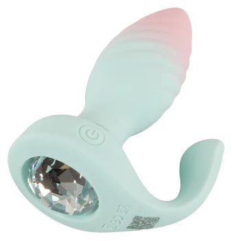 Анальная пробка JUVELA RC Butt Plug с пультом ДУ - 11,5 см.