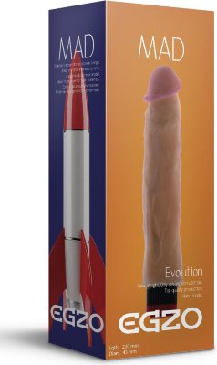 Реалистичный мультискоростной вибратор без мошонки Mad Rocket - 23 см. Длина: 23 см. Диаметр: 4.5 см. Телесный вибратор-реалистик. Вибрация по всей длине ствола. Встроенный пульт управления мультискоростной вибрацией. Материал - киберкожа последнего поколения. Страна: Великобритания. Материал: CyberSkin. Батарейки: 2 шт., тип AA.