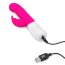 Розовый массажер для G-точки Slim Shaft thrusting G-spot Rabbit - 23 см. - Розовый массажер для G-точки Slim Shaft thrusting G-spot Rabbit - 23 см.