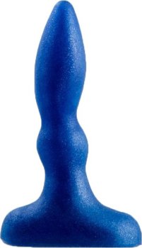 Синий анальный стимулятор Beginners p-spot massager - 11 см.