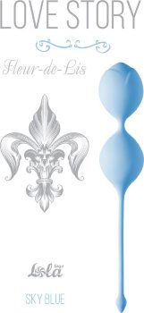 Голубые вагинальные шарики Fleur-de-lisa