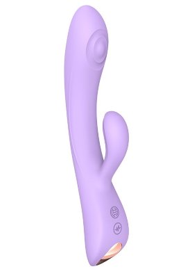 Сиреневый вибратор-кролик Bunny Clyde - 22,5 см. Длина: 22.5 см. Диаметр: 4 см. Вибратор-кролик Bunny & Clyde намного мощнее, чем кажется. За его элегантным и изысканным внешним видом скрывается потрясающая мощность. Невозможно устоять перед его энергичными покачивающимися движениями вперед-назад. Каждая часть этого ультраэргономичного вибратора-кролика, которого очень удобно держать в руке, оснащена своим собственным мотором - для клиторальной и вагинальной стимуляции по отдельности или обеих зон сразу! 10 режимов постукивания, 10 режимов вибрации. Наслаждайтесь там, где хотите, когда хотите и как хотите! Товар имеет две кнопки. Нажмите верхнюю кнопку, чтобы включить постукивающую стимуляцию в вагинальном отростке, затем снова нажмите эту кнопку, чтобы переключиться между 10 режимами. Зажмите нижнюю кнопку, и включится вибрация в клиторальном отростке. Чтобы переключаться между 10-ю режимами вибрации, кратковременно нажимайте эту же кнопку. Для выключения устройства кнопки нужно удерживать в течение нескольких секунд. Заряжать устройство необходимо с помощью магнитной зарядки, которая входит в комплект. Область для зарядки находится на задней части ручки. Когда устройство подключится к зарядке, на нем будет мигать индикатор. Рабочая длина - 12 см. Время работы - 1 час. Время зарядки - 2,5 часа. Страна: Китай. Материал: силикон. Батарейки: встроенный аккумулятор.