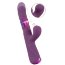 Фиолетовый вибратор-кролик с функцией постукивания и фрикциями 3 Function Rabbit Vibrator - 23,7 см. - Фиолетовый вибратор-кролик с функцией постукивания и фрикциями 3 Function Rabbit Vibrator - 23,7 см.