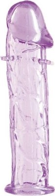 Гладкая фиолетовая насадка с усиками под головкой - 12,5 см. Длина: 12.5 см. Диаметр: 3.3 см. Благодаря этой насадке вы можете прослыть лучшим любовником. А всё потому, что она увеличивает член в объеме и подчеркивает анатомический рельеф. Если головка, то с ярко выраженными складками понизу. Если тельце, то с венками. А еще на насадке имеются небольшие шипы - стимуляция лона партнерши будет чувственной. Страна: Китай. Материал: поливинилхлорид (ПВХ, PVC).