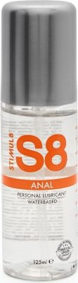 Анальная смазка на водной основе S8 Anal Lube - 125 мл. Анальный лубрикант на водной основе Anal Lube - идеальная смазка для анального секса. Уникальная формула обеспечивает долгое скольжение, не высыхает на теле и питает кожу, что предотвращает трещины и растяжки. Смазка не содержит глютена, сульфатов, парабенов, фталатов и не содержит агрессивных консервантов или дополнительных красителей. Так что будет бережно следить за вашей кожей, не вызывая аллергию. Страна: Нидерланды. Объем: 125 мл.