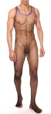 Мужское боди в мелкую сетку Мужское боди в мелкую сетку Мужское боди черного цвета в мелкую сетку. Боди выполнено из мягкой и эластичной ткани, поэтому легко надевается, снимается и не доставляет дискомфорта при использовании. Помимо преимуществ ткани, для максимального упрощения, в боди есть вырезы в интимной зоне и на ягодицах. Страна: Турция. Материал: 85% полиамид, 15% эластан.