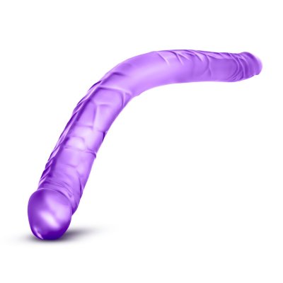 Фиолетовый двусторонний фаллоимитатор B Yours 16 Double Dildo - 40,6 см. Длина: 40.6 см. Диаметр: 3.6 см. Фиолетовый двусторонний фаллоимитатор B Yours 16 Double Dildo. Имеет реалистичный рельеф. Гибкий ствол. Страна: Китай. Материал: поливинилхлорид (ПВХ, PVC).