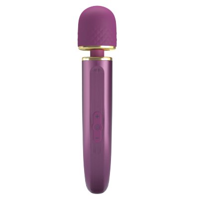 Фиолетовый вибромассажер Power Wand - 24 см. Длина: 24 см. Диаметр: 4.8 см. Этот очаровательный массажер оснащен сверхмощным двигателем, обеспечивающим наилучшие вибрации. Благодаря красивой круглой головке, массажер можно использовать для любых целей. Этот черный массажер имеет 5 скоростей и 7 режимов вибрации, которыми вы управляете с помощью кнопок на ручке. Подарите себе мощные вибрации. Страна: Китай. Материал: анодированный пластик, силикон. Батарейки: встроенный аккумулятор.