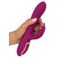 Фиолетовый вибратор 3 Function Vibrator с вращением бусин - 23 см. - Фиолетовый вибратор 3 Function Vibrator с вращением бусин - 23 см.
