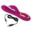 Фиолетовый вибратор 3 Function Vibrator с вращением бусин - 23 см. - Фиолетовый вибратор 3 Function Vibrator с вращением бусин - 23 см.