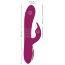 Фиолетовый вибратор 3 Function Vibrator с вращением бусин - 23 см. - Фиолетовый вибратор 3 Function Vibrator с вращением бусин - 23 см.