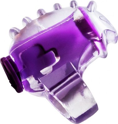 Фиолетовая насадка на палец Rings Chillax Длина: 3.5 см. Насадка на палец из серии Rings с вибрацией. Изготовлена из прочного и эластичного материала - термопластичной резины легко растягивается до необходимого диаметра. Имеет рельефную поверхность для большей стимуляции. Подходит для дополнительной стимуляции во время прелюдии или секса. Имеет один режим вибрации. Страна: Россия. Материал: термопластичная резина (TPR). Батарейки: есть в комплекте.