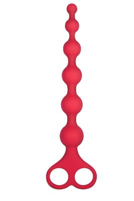 Красная анальная цепочка Ribbed Silicone Anal Beads - 26 см. Длина: 26 см. Диаметр: 2.8 см. Красная анальная цепочка Ribbed Silicone Anal Beads. Изготовлена из безопасного для тела силикона. Удобная рукоятка с отверстиями под пальцы. Рабочая длина - 20,3 см. Страна: Китай. Материал: силикон.