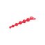 Красная анальная цепочка Ribbed Silicone Anal Beads - 26 см. - Красная анальная цепочка Ribbed Silicone Anal Beads - 26 см.