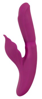 Лиловый вибратор-кролик 4 Function Vibrator - 24 см.