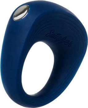 Синее эрекционное кольцо на пенис Satisfyer Ring 2