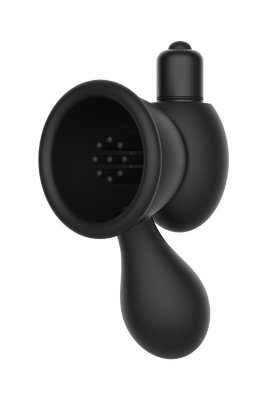 Черные вибронакладки для сосков VIBRATING NIPPLE TEASERS Длина: 6.3 см. Диаметр: 4.2 см. Черные вибронакладки для сосков Vibrating Nipple Teasers. С помощью груши фиксируются на сосках. Включение виброэлементов способно раздразнить вас до предела. Страна: Китай. Материал: анодированный пластик, силикон. Батарейки: есть в комплекте.