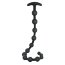 Черная анальная цепочка Ribbed Silicone Anal Beads - 48,3 см. - Черная анальная цепочка Ribbed Silicone Anal Beads - 48,3 см.