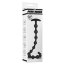 Черная анальная цепочка Ribbed Silicone Anal Beads - 48,3 см. - Черная анальная цепочка Ribbed Silicone Anal Beads - 48,3 см.
