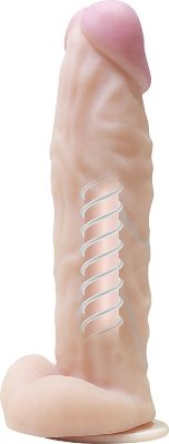 Большой фаллоимитатор на присоске F LINE - 23,5 см. Длина: 23.5 см. Диаметр: 5.4 см. Ох уж эта точка G… Так сложно найти и так легко потерять. Но не с фаллоимитатором от F Line! Благодаря внутреннему каркасу вы можете придать ему любую форму и достигать пика наслаждения каждый раз. Нежный материал Neoskin на внешней поверхности не оставит раздражения на нежной коже. Ребристое тело и выраженная головка придадут дополнительную стимуляцию, а присоска освободит ваши руки для ласк клитора. Рабочая длина - 21 см. Страна: Россия. Материал: неоскин.