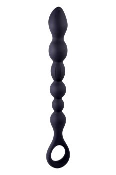 Черная анальная цепочка Beads Hunter - 25,4 см.