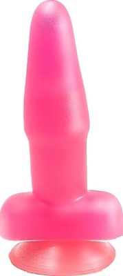 Розовый гелевый анальный стимулятор на присоске - 12,5 см. Длина: 14 см. Диаметр: 3.8 см. Классический плаг из розового геля – отличная секс-игрушка для ценителей анальных утех. Проникая в попку узеньким кончиком и плавно расширяя стеночки, она гарантирует яркие ощущения и море наслаждения. Цельнолитой конус не имеет швов, благодаря чему введение стимулятора в анус будет безопасным. Присоска в основании поможет зафиксировать плаг на ровной твёрдой поверхности и освободит вам руки для других ласк. Страна: Россия. Материал: поливинилхлорид (ПВХ, PVC).