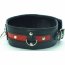 Черно-красный ошейник на пряжке - Черно-красный ошейник на пряжке