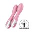 Розовый вибромассажер с функцией расширения Air Pump Vibrator 2 - 20,9 см. - Розовый вибромассажер с функцией расширения Air Pump Vibrator 2 - 20,9 см.