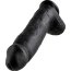 Чёрный фаллоимитатор-гигант 12 Cock with Balls - 30,5 см. - Чёрный фаллоимитатор-гигант 12 Cock with Balls - 30,5 см.