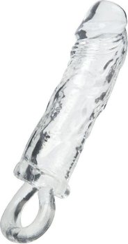 Прозрачная насадка с петлёй для фиксации - 14 см.