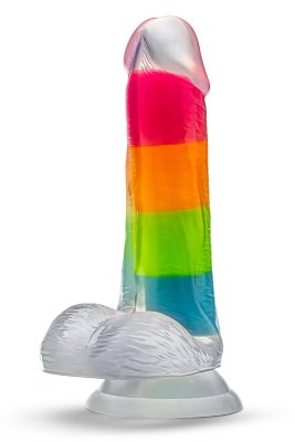 Яркий люминесцентный фаллоимитатор Rainbow Rave - 16,5 см. Длина: 16.5 см. Диаметр: 3.2 см. Яркий люминесцентный фаллоимитатор Rainbow Rave. С присоской в основании. Рабочая длина - 12 см. Страна: Китай. Материал: силикон.