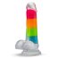 Яркий люминесцентный фаллоимитатор Rainbow Rave - 16,5 см. - Яркий люминесцентный фаллоимитатор Rainbow Rave - 16,5 см.