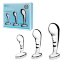 Набор из 3 стальных стимуляторов простаты Stainless Steel P-spot Training Set - Набор из 3 стальных стимуляторов простаты Stainless Steel P-spot Training Set