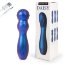 Синий фигурный вибромассажер с шаровидной головкой - 14 см. - Синий фигурный вибромассажер с шаровидной головкой - 14 см.