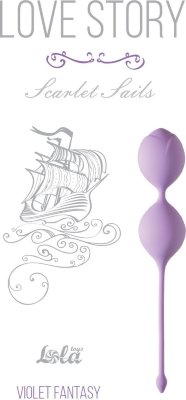 Сиреневые вагинальные шарики Scarlet Sails Длина: 16 см. Диаметр: 2.9 см. Вагинальные силиконовые шарики Scarlet Sails из серии Love Story - отличная вещь для тех, кто ищет гармонию со своим телом и хочет сохранить женское здоровье. Вес - 56 гр. Страна: Россия. Материал: силикон.