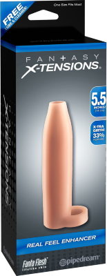 Насадка-расширитель с кольцом для подхвата мошонки Real Feel Enhancer - 14 см. Длина: 14 см. Диаметр: 3.5 см. Насадка изготовлена из супер-эластичного Fanta Flesh материала. Подходит для большинства размеров. Насадка увеличивает диаметр (даёт в среднем 33% утолщения от исходных параметров). Легко обрезается на кончике для идеальной подгонки под индивидуальные параметры. Головка члена остается открытой, поэтому сохраняются ощущения естественного контакта. Кольцо у основания насадки надевается на мошонку для пролонгации полового акта. Также кольцо способствует удержанию насадки на месте. Внутренний диаметр - 1,9 см. Страна: Китай. Материал: термопластичная резина (TPR).