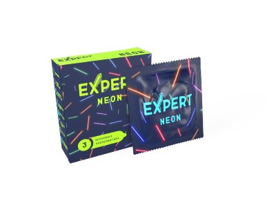 Светящиеся в темноте презервативы Expert Neon - 3 шт. Длина: 18 см. Презервативы гладкие светящиеся изготовлены из натурального латекса без запаха и протестированы с помощью электронной системы контроля качества. Имеют дополнительную смазку для повышенного комфорта. Отличаются высокой тонкостью, сохраняя надёжность и чувствительность. Номинальная ширина - 52 мм. Толщина стенки - 0,06 мм. В упаковке - 3 шт. Страна: Тайланд. Материал: латекс. Объем: 3 шт.