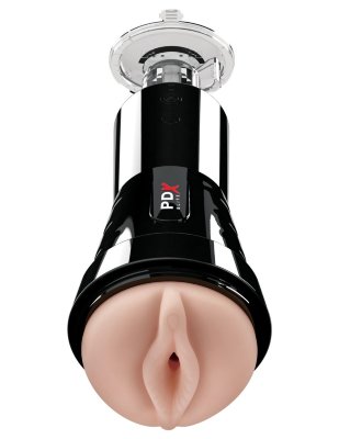 Телесный вибромастурбатор-вагина Cock Compressor Vibrating Stroker Длина: 23.4 см. Диаметр: 6.5 см. Инновационная технология надувных подушек в PDX Elite Cock Compressor Vibrating Stroker разработана для того, чтобы накачивать и спускать воздух в камерах, окружая ваш член, стимулируя сжатие и освобождая удовольствие. Множество подушек безопасности с несколькими функциями в сочетании с мощным воздухонепроницаемым всасыванием, позволяющим доить каждый сантиметр вашего члена, обеспечат вам лучший опыт мастурбации в вашей жизни! Герметичное всасывание гарантирует невероятно глубокое ощущение, вибромастурбатор PDX Elite Cock Compressor подарит вам невероятную многоцелевую сосущую и доильную мастурбацию. Супернежный, реалистичный внутренний рукав-вставка Fanta Flesh с массированными ребрами, выпуклостями и приятными текстурами исполнит ваши фантазии с каждым движением. Для полностью автоматизированной вибрации просто нажмите кнопку на мощном перезаряжаемом двигателе и наслаждайтесь 10 режимами дразнящих вибраций, которые распространяются по всей длине вашего члена. Прочный внешний корпус имеет регулируемую присоску, которая может быть прикреплена к любой плоской поверхности и отрегулирована под идеальный угол для веселья без помощи рук. Снимите внутренний рукав Fanta Flesh для портативного удовольствия. Перезаряжается через прилагаемый USB-шнур. Рабочая длина - 11 см. Страна: США. Материал: термопластичная резина (TPR). Батарейки: встроенный аккумулятор.