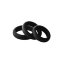 Набор из 3 черных эрекционных колец Smooth Silicone Cockring Pack - Набор из 3 черных эрекционных колец Smooth Silicone Cockring Pack