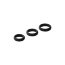 Набор из 3 черных эрекционных колец Smooth Silicone Cockring Pack - Набор из 3 черных эрекционных колец Smooth Silicone Cockring Pack